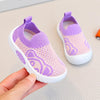 Pink & Purple Baby Soft Bottom Walking Sneakers Toddler Rubber Sole First Walkers Infant Shoes SH7182C