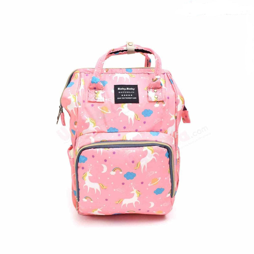 Pink Unicorn Mother's backpack (diaper bag) Comfortable for Travelling Mothers, Premium Quality BG5512A