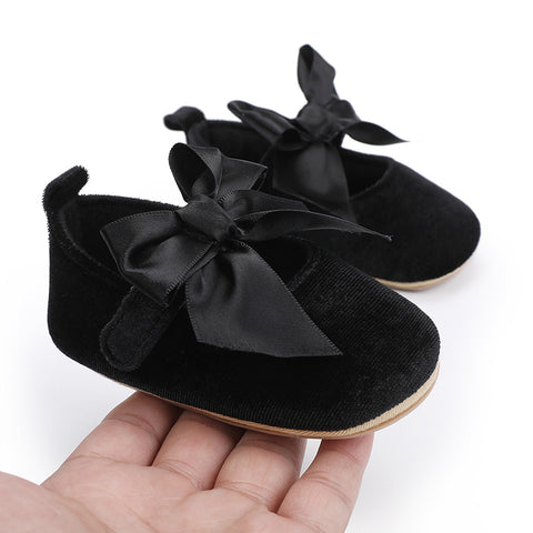 Black Fashionable Baby Girl's Shoes SH7142A