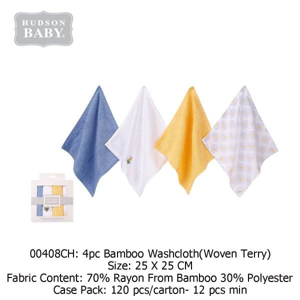 HB Washcloths Pack of 4 TB6508C