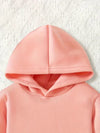 Cute Cartoon Butterfly Hoodie & Jogger Set for Youngsters - Long Sleeve, Round Neck, Stretchy Polyester Blend, Perfect for Spring/Fall Outings, for Outdoor TS6147D