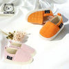 RABEISIR Baby Toddler Walking Shoes, Preppy Casual Fashion Slip-Ons, Solid Color & Geometric Pattern, Non-Slip, with Fabric Upper & EVA Insole BTS9122F