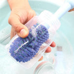 Blue Silicone Bottle Cleaning Brush, 4-in-1 Baby Bottles Cleaner Set - Bottle/Straw/Nipple/Neck Brushes BCP1048B