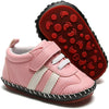 Baby Boys Girls Pu Leather Hard Bottom Walking Sneakers Toddler Rubber Sole First Walkers Infant Cartoon Slippers Crib Shoes SH7166E