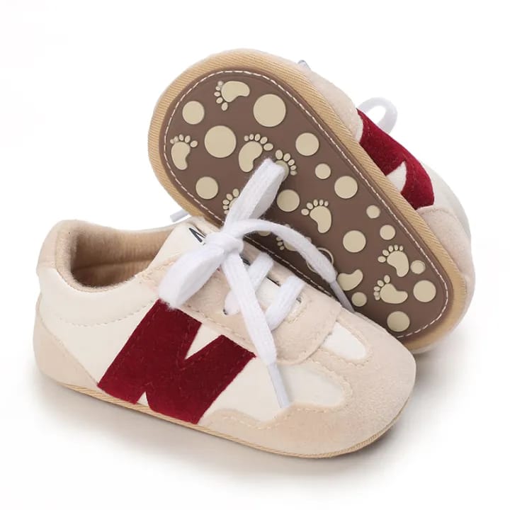 Red & White Ruber Sole Shoes SH7055A