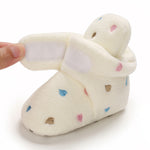 White Baby Fleece Warm Winter Shoes SH7132D