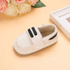 Off White Booties with Black Straps BTS9083A