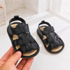 JF Black Summer Rubber-Sole Sandals for Boys And Girls SDL7593A