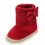 Red Baby Girls High-top Warm Winter Shoes SH7126B