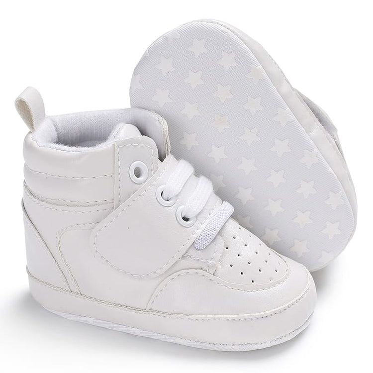 White Baby Fashion High Booties BTS9108A