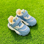 Blue & Sliver with Duck Face Jogger Shoes SH7048A