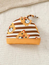 Newborn Lion Print Long Sleeve Onesie and Lion Print Long Pants with a Hat BS6140I
