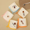 Set Of 5 Baby Washcloth Towels, Soft And Comfortable Baby Square Towels, Drool Bibs TB6521