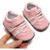Baby Boys Girls Pu Leather Hard Bottom Walking Sneakers Toddler Rubber Sole First Walkers Infant Cartoon Slippers Crib Shoes SH7166E