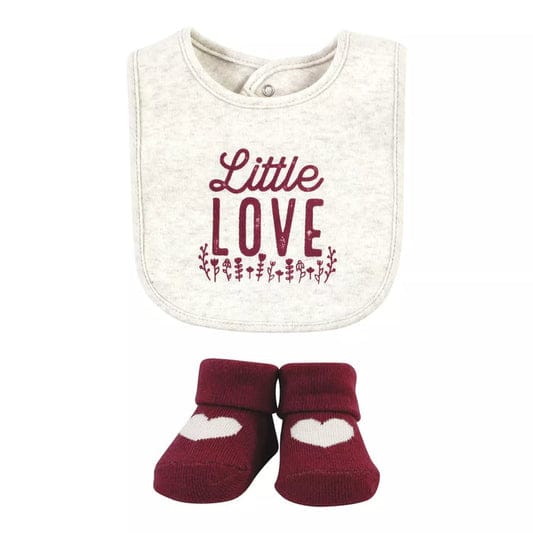 HB 5 Pieces Bibs & Socks Set, Little Love BB2024C