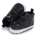 Black Baby Fashion High Booties BTS9108B