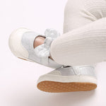 White Toddler Baby Girls Bowknot Princess Soft Sole Anti Slip Walking Booties BTS9106A