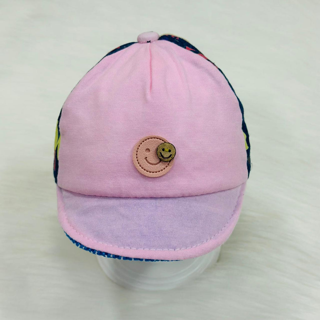 Fashion Baby Pink Happy Face Cap CP5055B