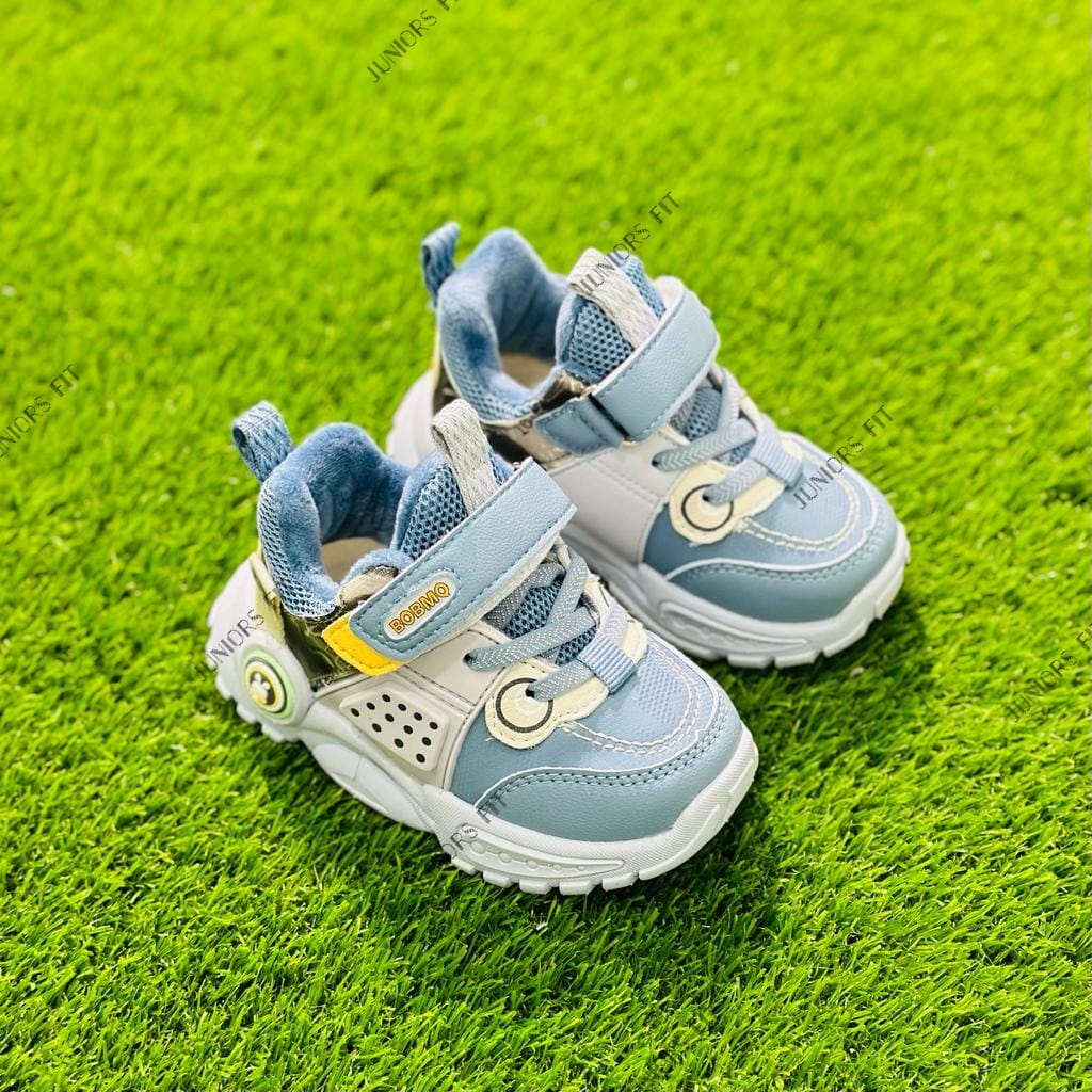 Sky Blue & Gray Jogger Shoes SH7047A