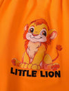European and American Popular Lion Print Short Sleeve + Lion Print Long Pants Set, Perfect for Outdoor TS6038B