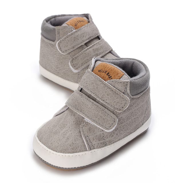 Gray High Ankle Baby Shoes SH7134