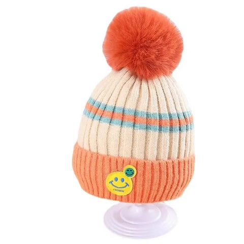 Orange Winter Warm Hat with Fleece Lining Warm Cap CP5074B