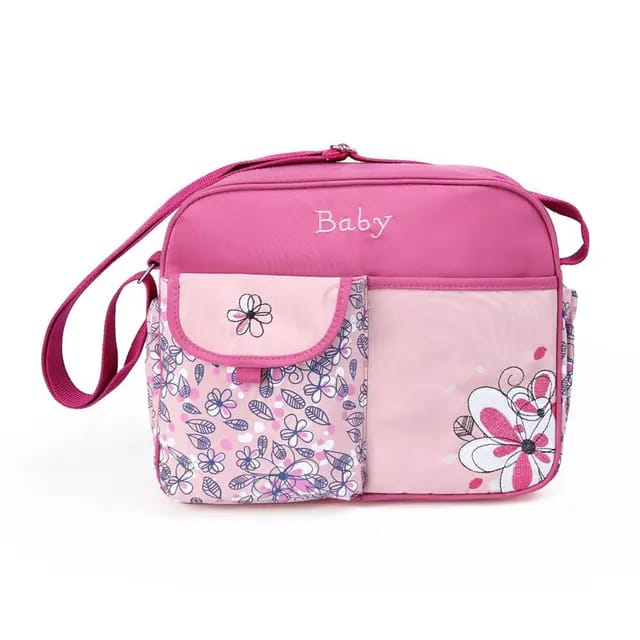 Pink Baby Diaper Bag Maternity Nappy Bag Waterproof Travel Stroller Bag BG5555B