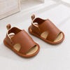 JF Camel Brown / Tan Summer Rubber-Sole Sandals for Boy SDL7589A