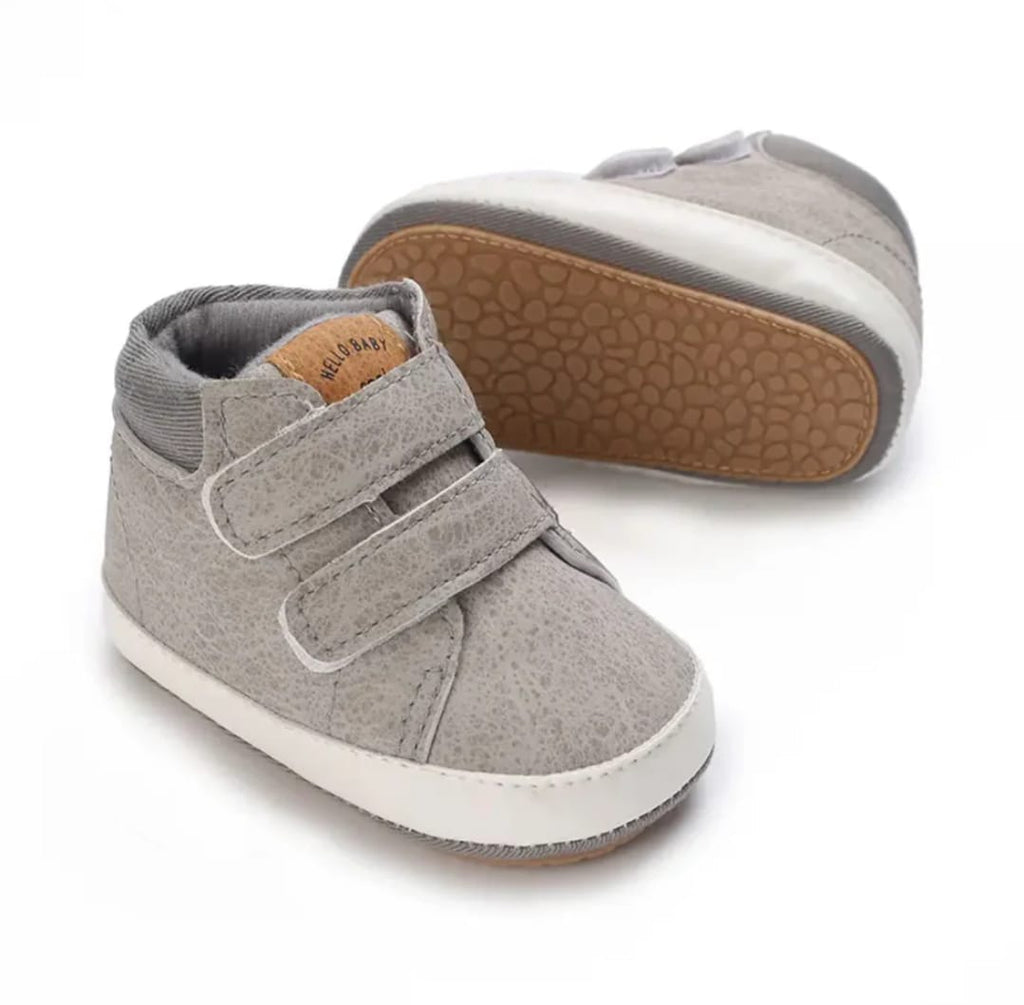 Gray High Ankle Baby Shoes SH7134