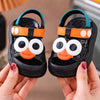 Children Black Lightweight Breathable Sandals - Non-Slip PVC Sole with Hook & Loop Closure, Low-Top Open-Toe Casual Suitable for Spring Summer Sandals SDL7573C