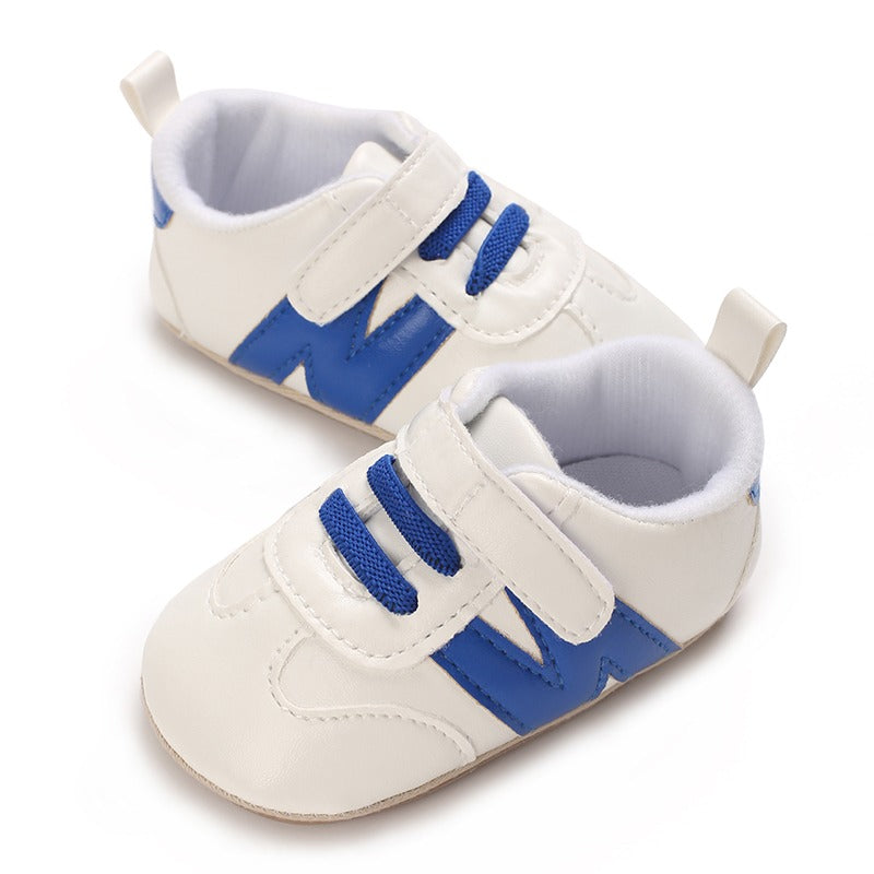 White & Blue Baby Shoes SH7120A