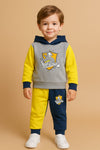 Future Hufflepuff Design Baby Hoodie & Trouser Set - Soft Fleece Stuff, Machine Washable - Perfect for Winter, Perfect for Outdoor TS6419C