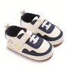 Blue Adorable Cartoon Print Soft Sole Baby Sneakers Booties BTS9120C
