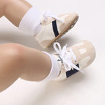 Black & White Ruber Sole Shoes SH7055B