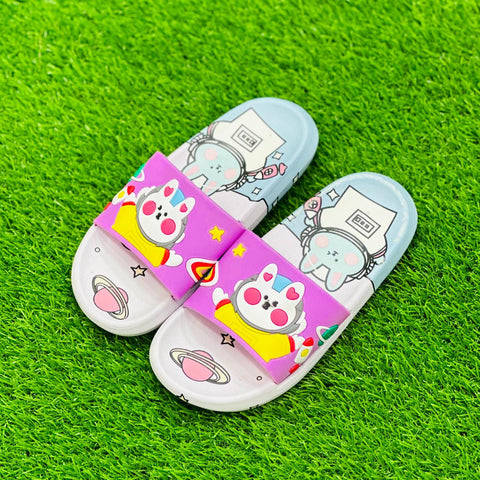 Purple Space Cartoon Softy Casual Slipper SLP8007C