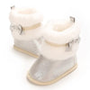 Silver Baby Girls High-top Warm Winter Shoes SH7126E
