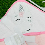 HB Pink Unicorn Hooded Towel TB6503B