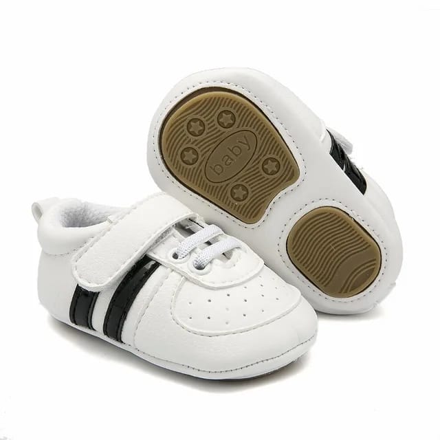 White & Black Non-Slip Baby Shoes SH7140D