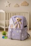 Purple Diaper Bag for Mother Travel - Baby Bear Diaper Backpack Bag BG5548A