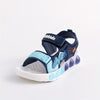 Children's Blue Lightweight Breathable Sandals - Non-Slip PVC Sole with Hook & Loop Closure, Low-Top Open-Toe Casual Suitable for Spring Summer Sandals SDL7570A