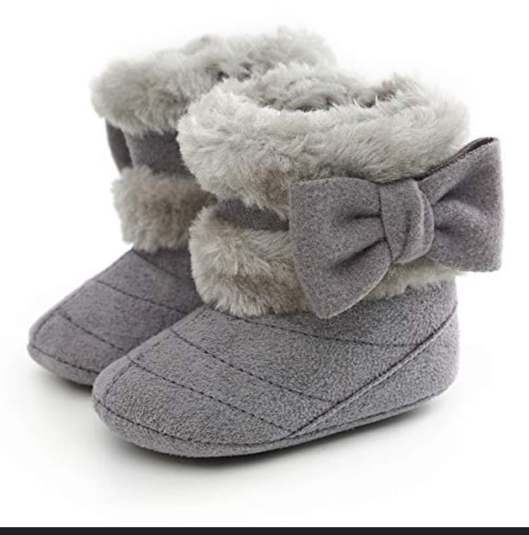 Gray Cute Comfortable Baby Warm Shoes SH7148A