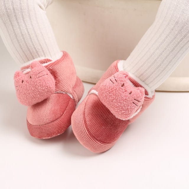 Pink Fashion Cotton Baby Warm Shoes SH7132F