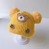 Yellow Baby Bear Face Warm Winter Wool Cap (0 Months - 24 Months) CP5105E
