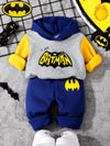 Batman Design Baby Hoodie & Trouser Set - Soft Fleece Stuff, Machine Washable - Perfect for Winter, Perfect for Outdoor TS6419A