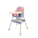 Pink Convertible Baby High Chair with Removable Tray & Adjustable Legs BCP1014B