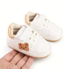 White & Gold Bear Shoes SH7153B