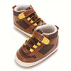 Toddler Casual Sneakers - Geometric Pattern, All-Season Comfort Athletic Shoes, Indoor & Outdoor Non-Slip Walking Shoes SH7169A