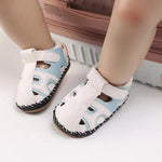 Sky Blue & White Sandals SDL7503B