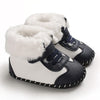 Navy Blue & White Toddlers Winter Fashionable Boys And Girls Shoes SH7155A