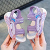 New Kids' Purple Cute and Simple Trendy Spring/Summer Comfortable - Non-Slip PVC Sole with Hook & Loop Closure Sandals SDL7585B